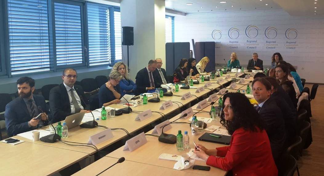 Regional Cooperation Council’s (RCC) South East European Investment Committee (SEEIC) at the plenary session in RCC premises in Sarajevo, 27 April 2018 (Photo: RCC/Nedima Hadziibrisevic)