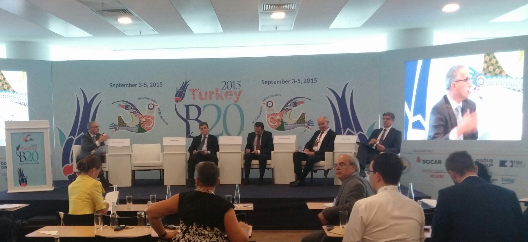 Regional Cooperation Council at the 'Integrating South Eastern Europe to Global Markets' session at B20 Conference in Ankara, Turkey, 3-5 September (Photo: RCC/Ratka Babic)