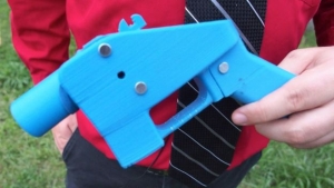  The Liberator became the first gun to be made wholly with 3D-printed parts in 2013 Photo: Getty images