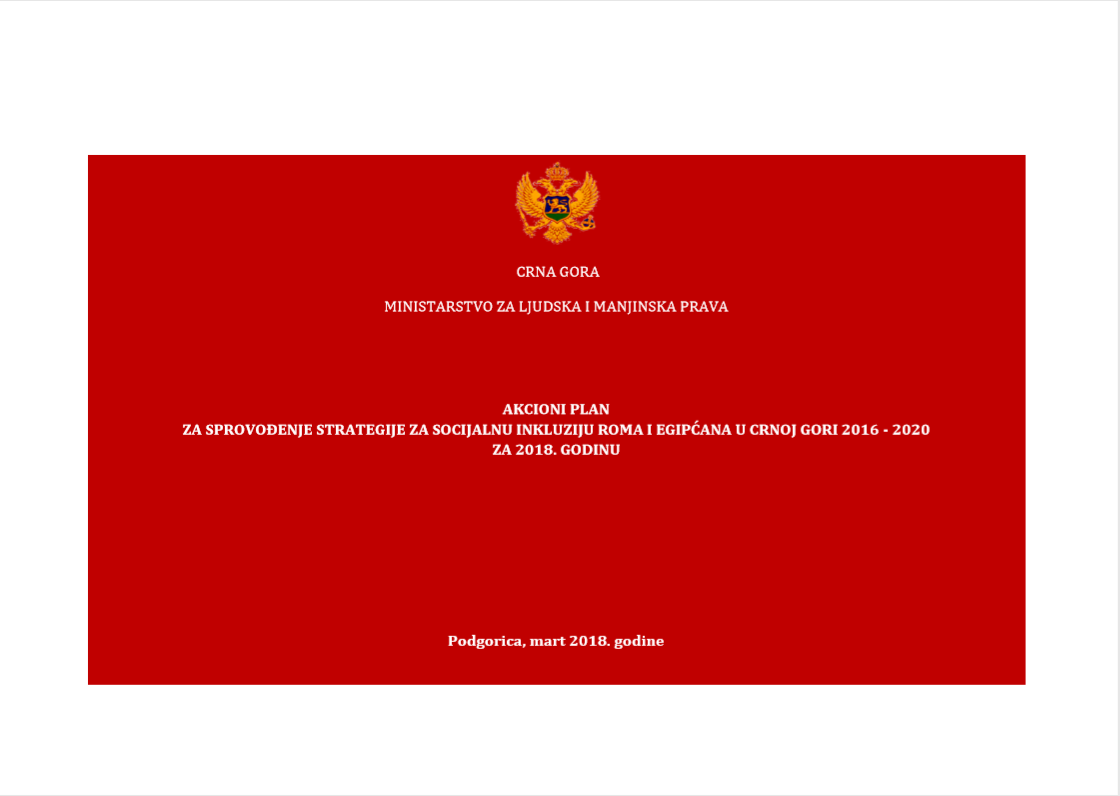 Action Plan for the Implementation of Strategy for Social Inclusion of Roma and Egyptians 2016-2020 for 2018