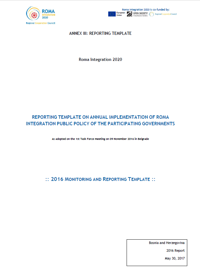 Bosnia and Herzegovina Annual Report  for 2016