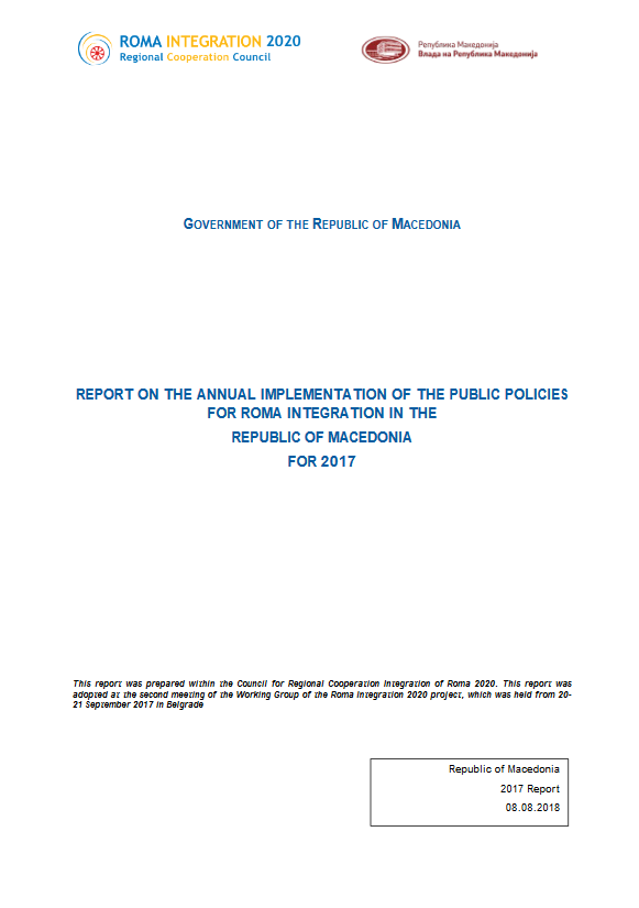 The Former Yugoslav Republic of Macedonia Annual Report for 2017