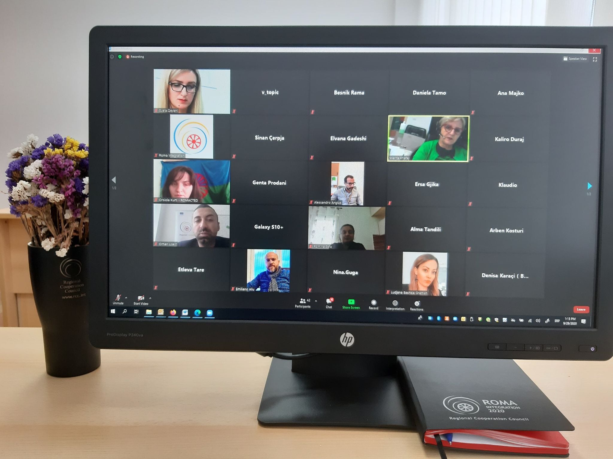 National Platform Albania, online meeting