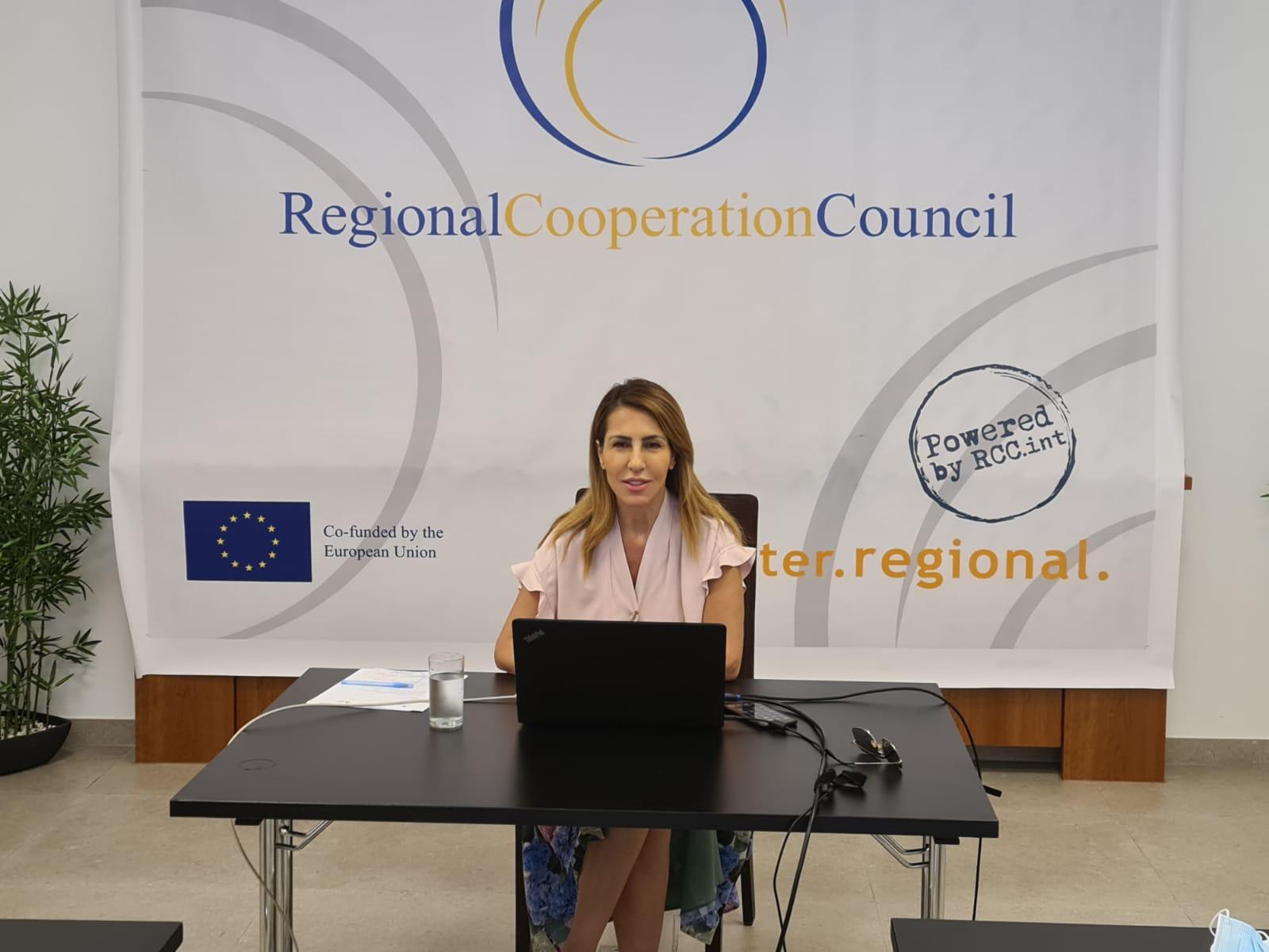 Majlinda Bregu, Secretary General of the RCC at the Second Ministerial Meeting on Roma Integration (Photo: Armin Durgut) 