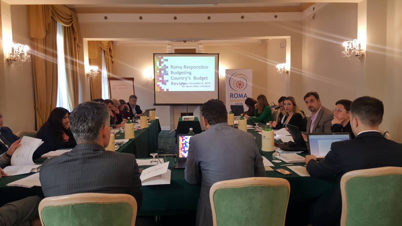 Third Meeting of Working Group for Developing Regional Standards for Roma Responsible Budgeting held in Rome on 08 November 2018 (Photo: Rada Krstanovic/RCC)
