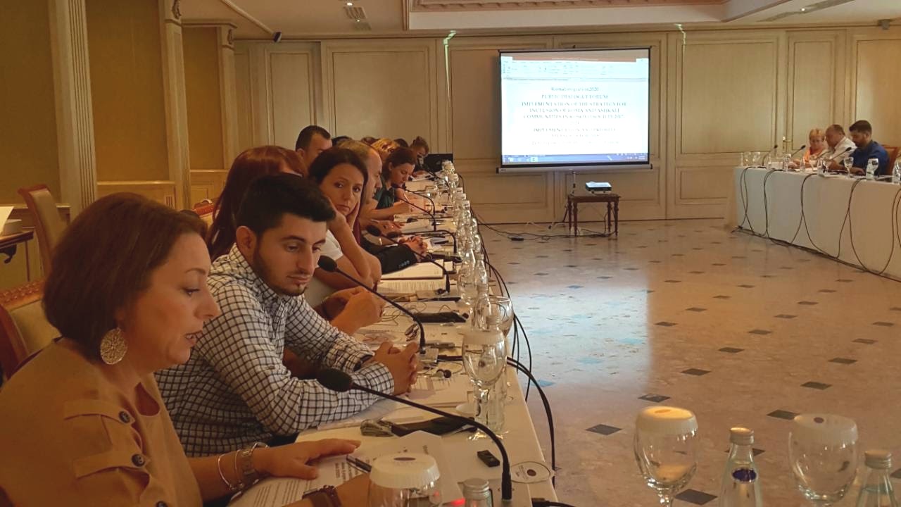 Participants of the National Platform on Roma Integration, in Pristina on 21 September 2018. (Photo: RCC/ Rada Krstanovic)