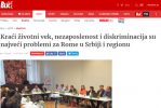 Printscreen: Interview with RI2020 Action Team Leader Orhan Usein in Serbian news portal Blic