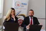 Mr Orhan Usein, Head of Office, and Ms Mimoza Gavrani, Policy Expert