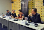 Aleksandra Bojadjieva at the Presentation of the Report on situation of Roma in Serbia, Media Center, Belgrade, 22.05.2018 (photo: Medija Centar, Beograd)
