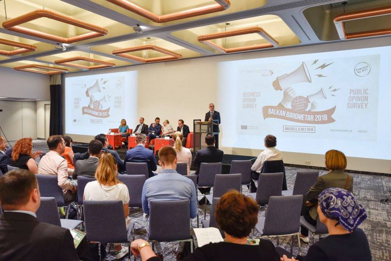 Regional Cooperation Council / RCC presents Balkan Barometar 2018, Brussels, 6 July 2018 (Photo: RCC/Jerome Hubert)