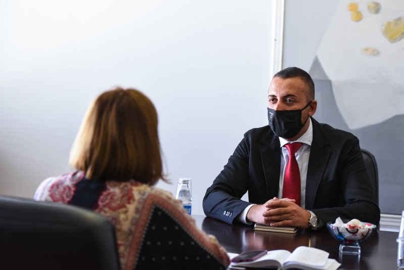 Mr Usein and Ms Shahpaska;
Photo credit: Ministry of Labour and Social Policy, the Republic of North Macedonia