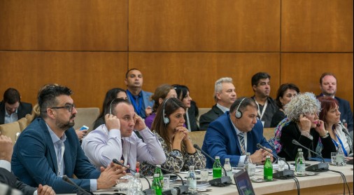 Participants of the regional conference on economic situation of Romani women in the European Union enlargement region, organized by the Regional Cooperation Council’s (RCC) Roma Integration 2020 (RI2020) in cooperation with the Government of Serbia and CARE International Balkans, in Belgrade on 31 October 2018 (Photo: RCC/Nemanja Brankovic)