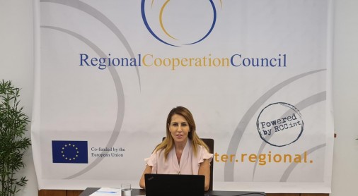 Majlinda Bregu, Secretary General of the RCC at the Second Ministerial Meeting on Roma Integration (Photo: Armin Durgut) 