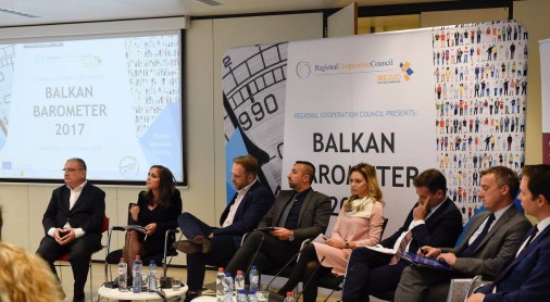 Regional Cooperation Council (RCC) presents Balkan Barometer 2017 survey, in Brussels on 9 October 2017. (Photo: RCC/Selma Ahatovic-Lihic)