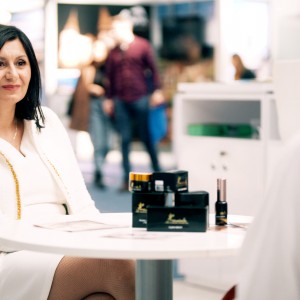 Miroslava Živanović, Roma entrepreneur, who started her own production of natural, organic products for skin and body care - Krasula 