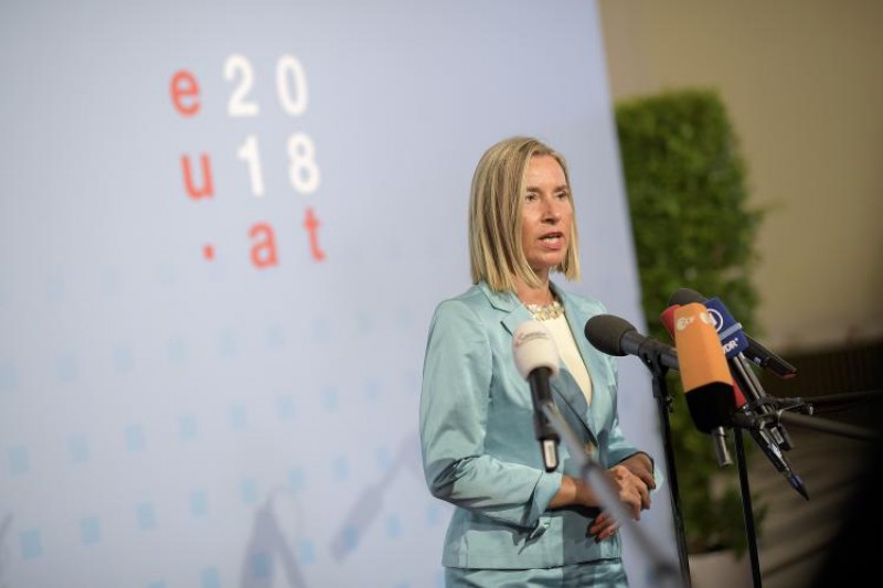 High Representative/Vice-President Federica Mogherini at the informal meeting of the EU defence ministers in Vienna