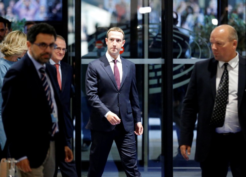 The Facebook chief executive, Mark Zuckerberg, went to the European Parliament in Brussels on Tuesday to answer lawmakers’ questions over his social media company’s handling of user data. Credit: Francois Lenoir/Reuters
