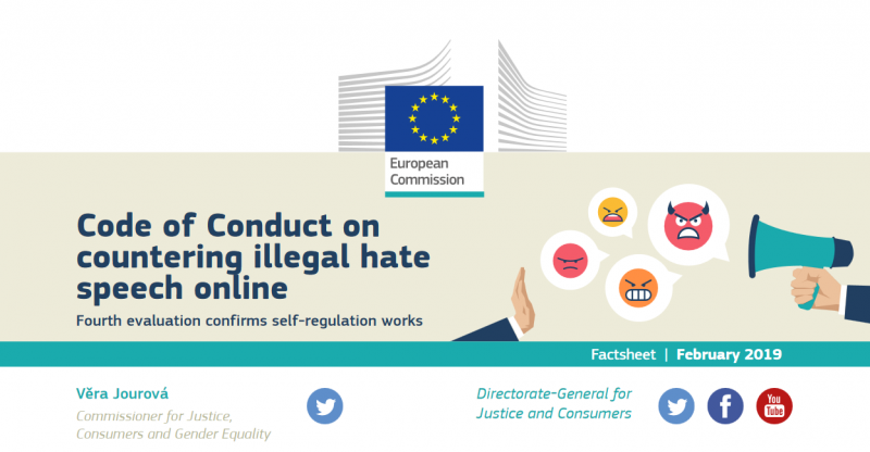 Photo: Code of Conduct on countering illegal hate speech online (Credit: European Commision)