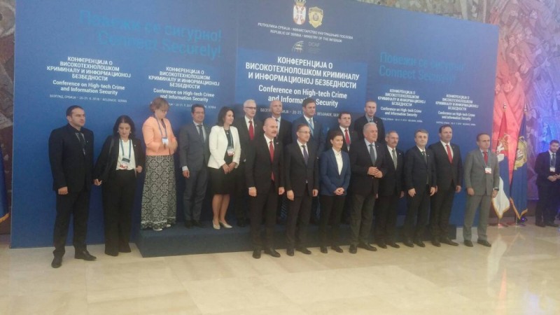 #RCC’s Head of Political Department Amer Kapetanovic (@amer_kap) taking part in #Interior and #Security ministers’ Conference on High+Tech Crime & Information Security ‘Connect Securely!’ in Belgrade 20-21 September 2018 - cooperation in information security and combating high-tech crime.