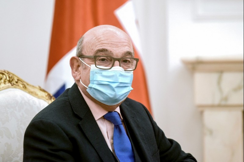 Photo: UK Special Envoy for the Western Balkans Sir Stuart Peach  - Source: Armend NIMANI / AFP 