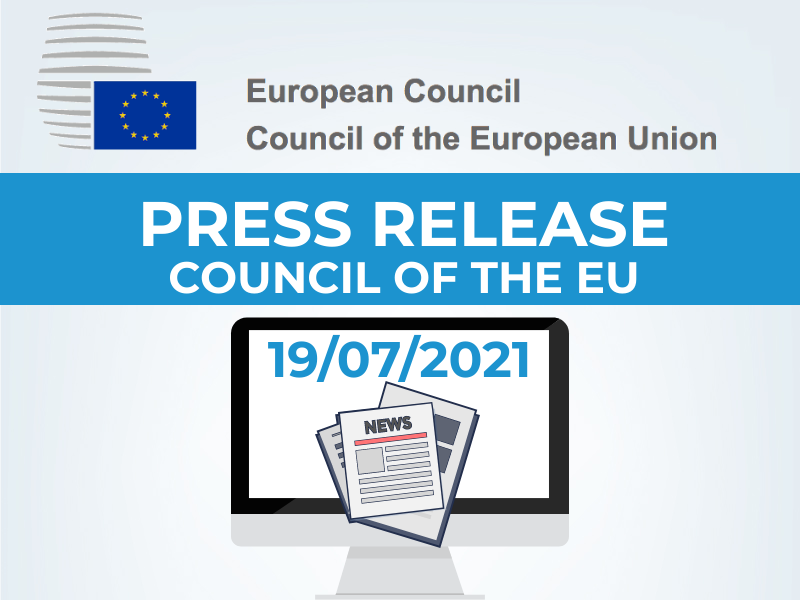 Photo: Council of the EU, Press release, 19 July 2021