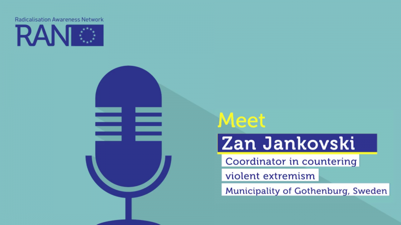Photo: Podcast - Meet a RAN Practitioner - Zan Jankovski, Coordinator in countering violent extremism