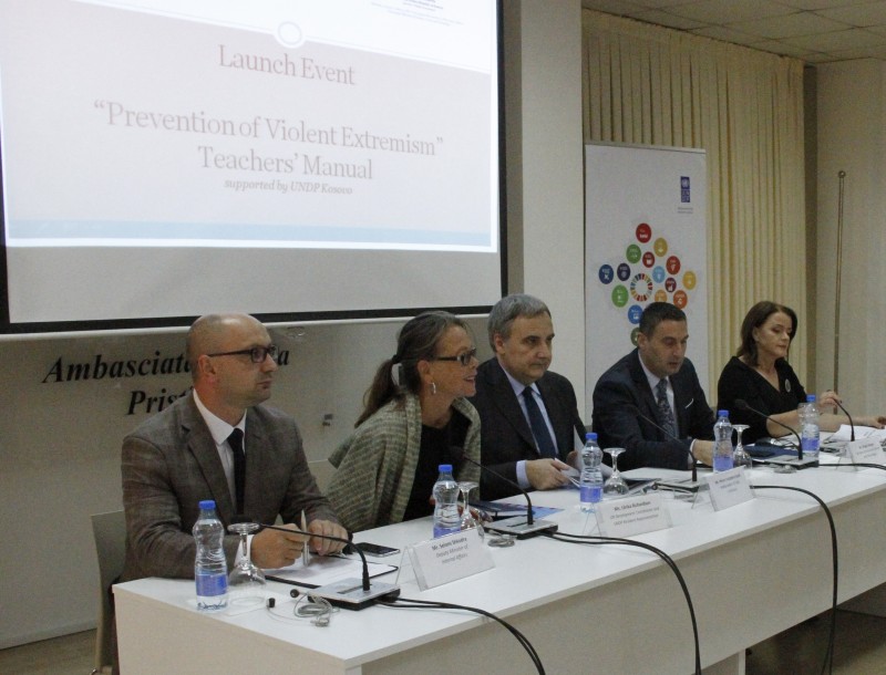 Launch of the Teacher’s Manual on Prevention of Violent Extremism Photocredit: http://www.ks.undp.org/