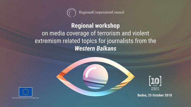 The Regional Cooperation Council (RCC) is organising a Regional Workshop on media coverage of violent extremism-related topics for journalists from the Western Balkans, on 25 October 2018, in Budva, Montenegro. (Illustration: RCC/Sejla Dizdarevic) 