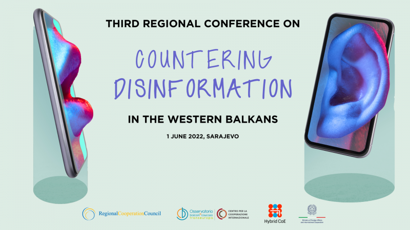 Photo: THIRD REGIONAL CONFERENCE ON COUNTERING DISINFORMATION IN THE WESTERN BALKANS”
Sarajevo, Bosnia and Herzegovina (Hybrid mode) - 01 June 2022
