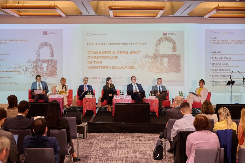 High-level conference on cybersecurity in the Western Balkans, in Brussels on 29 June 2023 (Photo: RCC/Jerome Hubert) 