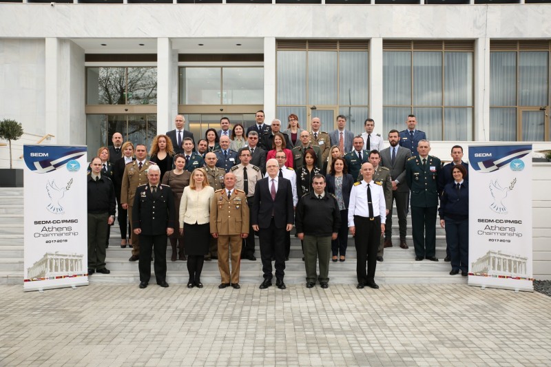 The 6th EWG on the Revision of the MFPSEE Agreement, the 39th PMSC and 38th SEDM-CC
Meetings of the South East Europe Defence Ministerial Process, chaired by Athens, 
took place from 19 to 22 March 2018 in Thessaloniki. 
