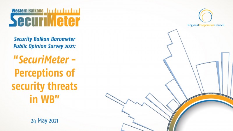 Photo: The Regional Cooperation Council (RCC) will present its first-ever regional Securimeter - Security Public Opinion Survey and its analysis to the general public in an online event on 24 May 2021. 