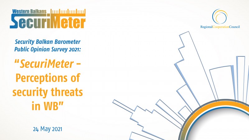Photo: The Regional Cooperation Council (RCC) will present its first-ever regional Securimeter - Security Public Opinion Survey and its analysis to the general public in an online event on 24 May 2021.