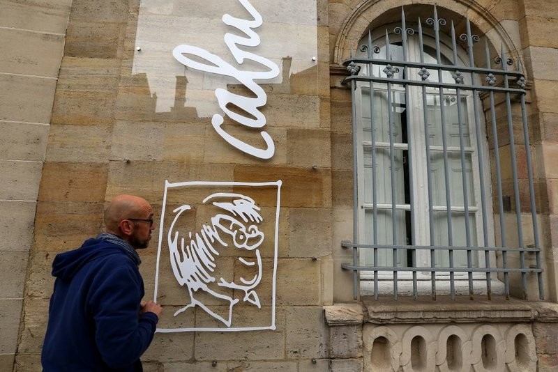 A man stands in front of the Duduchotheque museum, in Chalons-en-Champagne, northeastern France, on November 29, 2018, on the eve of the inauguration of the exhibition 