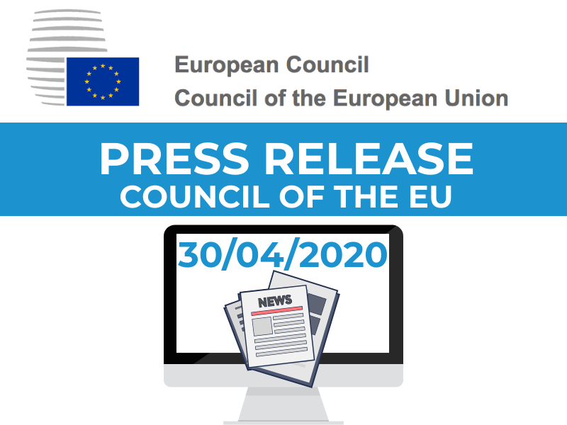 Photo: Council of the EU - Press release 30/04/2020