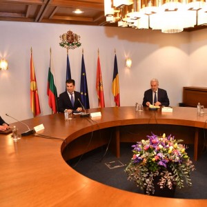 Photo: Prime Ministers Kovačevski, Petkov, Krivokapić and Ciucă; Photo credit: Government of North Macedonia