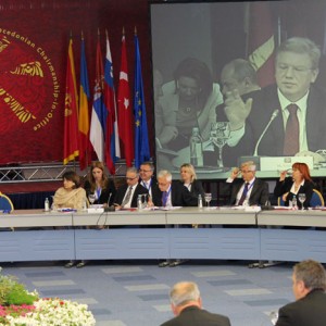 Meeting of Ministers of Foreign Affairs of the South-East European Cooperation Process (SEECP) was held in Ohrid on 31 May 2013. (Photo: RCC/Selma Ahatovic-Lihic)