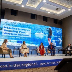 Meeting of Western Balkans' ICT Ministers in Podgorica, 25 June 2021 (Photo: RCC/Samir Lacevic)