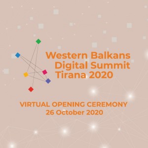 Tirana to host the 3rd Western Balkans Digital Summit, taking place 26 October - 2 November 2020