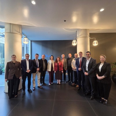 The Integrative Internal Security Governance (IISG) representatives held consultations with Albanian security governance institutions on 24 April 2026 (Photo: RCC/IISG)