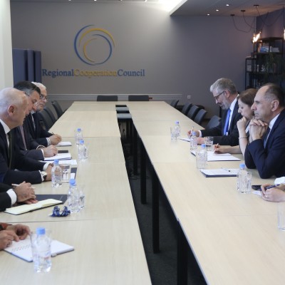Minister of Foreign Affairs of Greece, George Gerapetritis visited RCC headquarters in Sarajevo on 19 June 2026 (Photo: RCC/Jasmin Sakovic) 