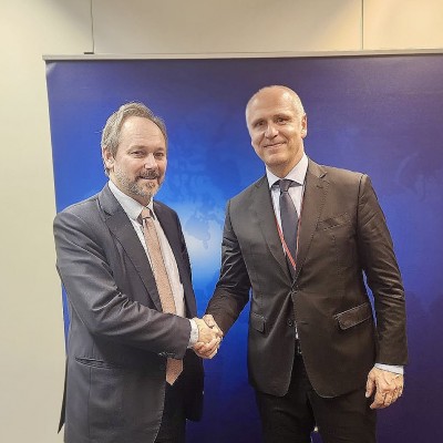 RCC Secretary General Amer Kapetanovic met with European External Action Service’s Deputy Director, Emanuele Giaufret in Brussels on 10 December 2025 (Photo: RCC)