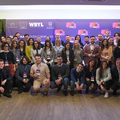 Participants of the EU Balkan Youth Forum which took place 13-15 December 2023 in Novi Sad (Photo: RCC/Nemanja Brankovic)