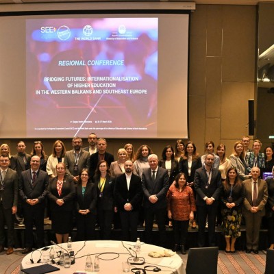 The conference “Bridging Futures: Internationalisation of Higher Education in the Western Balkans and Southeast Europe”, co-organised by the RCC, the World Bank, and the Ministry of Education and Science of North Macedonia, concluded in Skopje on 27 March 2026 with a call for stronger regional coordination to boost quality, mobility, and competitiveness (Photo: RCC)