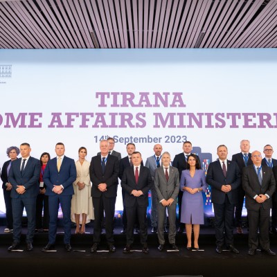 Ministerial Meeting of Ministries of Interior in Tirana, 14 September 2023 (Photo: Armand Habazaj)