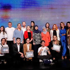 Finalists, winners and hosts of Balkhaton 3.0 in Pristina on 6 September 2022 (Photo: RCC/Valdrin Xhemaj)