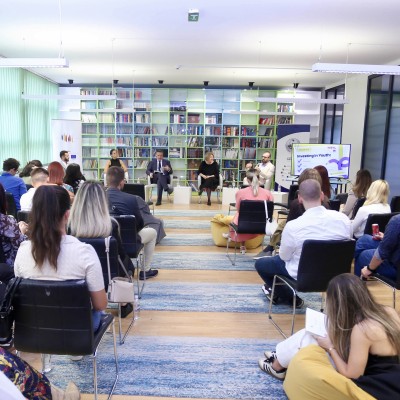 7th Fireside Talk Focuses on Education and Regional Cooperation organised by the EU-funded, RCC-implemented Western Balkans Youth Lab 2 project in Sarajevo on 11 September 2026 (Photo: RCC/Jasmin Sakovic)