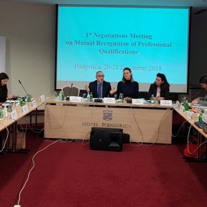 Western Balkan Six kick-off negotiations on mutual recognition of professional qualifications in Podgorica 20-21 December 2018 (Photo: RCC)  