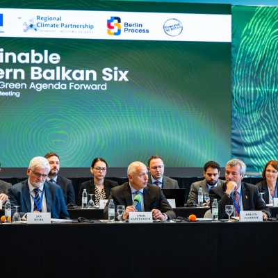 RCC Secretary General Amer Kapetanovic opening Second Ministerial Meeting on the Green Agenda for the Western Balkans took place on 14 October 2025 in Dubrovnik (Photo: RCC/Srdjan Karajica)