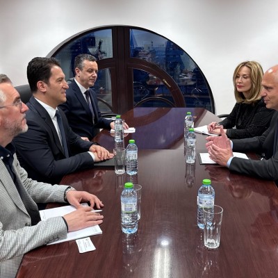 RCC Secretary General Amer Kapetanovic met with First Deputy Prime Minister and Minister for European Affairs of North Macedonia, Bekim Sali today in Skopje on 26 March 2026 (Photo: RCC)
